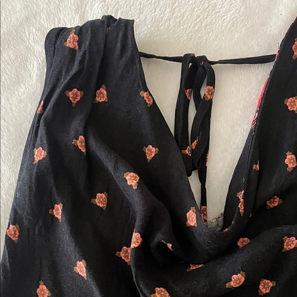 Free People Black and Red Patterned Blouse - Picture 2 of 5